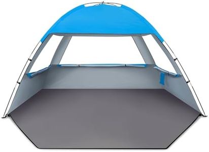 Venustas Beach Tent Sun Shelter for 3/4/6/8 Person, UPF 50+ UV Protection Beach Canopy, Lightweight and Easy Setup Cabana, Portable Shade Tent
