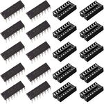 Youmile 10 pcs ULN2003A ULN2003 DIP-16 IC Array 7-Channels NPN IC Chip ULN2003APG with DIP IC Chip Socket Adaptor