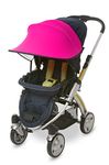 Manito Sun Shade for Strollers and Car Seats (Magenta) UPF 50+