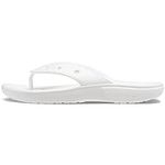 Crocs Unisex Classic Flip Flops, White, 6 UK Men/7 UK Women