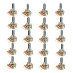 Hailege 20pcs WH148 Single-Joint Potentiometer 10K B10K Variable Resistors 15mm Shaft 3Pins 10K Ohm Potentiometer