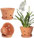 vensovo Terracotta Orchid Pots with
