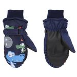 GEKMOR Kids Ski Gloves,Warmest Waterproof and Breathable Winter Snow Gloves for Cold Weather,Kids Boy Girls Winter Warm Mittens Snowproof Thermal Gloves Aged 4-8(navy blue) (navy blue)