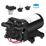 ECO-WORTHY 12V RV Fresh Water Pressure Pump 5.5GPM 55PS 12Volt DC On Demand Diaphragm Pump for Sprayer RV Irrigation Yacht Kitchen Bathroom