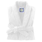 Fullove Bathrobe for Men-Classic Towels Bathrobe for men, Cotton Terry Cloth Robe(410g/㎡), Knee Length Spa Luxury Hotel Bathrobes for Men