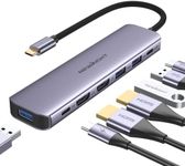 USB C to Dual HDMI Adapter, Newmight 7 in 1 USB C Docking Station Dual Monitor with 2 HDMI, 3 USB3.0, 100W PD, USB C 3.0 Ports, USB C HUB Compatible with Dell, HP, MacBook Pro Air, iPhone 15 Series