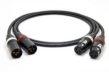 enoaudio Mogami 2534 Quad Pair (L,R) Cable | Neutrik XLR Female - XLR Male | HiFi - 1.64 ft / 0.5 m