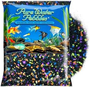 Pure Water Pebbles Lasernite Glo Aquarium Gravel - 5 lbs - Non-Toxic, Colorfast, Vibrant Substrate for Aquariums, Terrariums, Ponds & Crafts