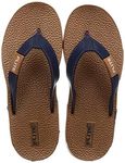 FLITE Men Tan Navy Slippers-6 UK (39 1/3 EU) (FL0330G_TNNV0006)