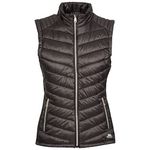 Womens Gilet Bodywarmer Padded with 2 Zip Pockets Down Touch Padding Elanora - Black L