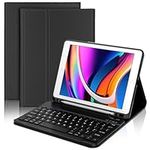 FOGARI iPad 9th Generation Keyboard Case - Keyboard Case for iPad 9th 8th 7th Generation 10.2'' - Detachable Bluetooth UK Layout Keyboard for iPad Air 3/Pro 10.5, Auto Sleep Cover - Black