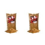 Fjuka Squeez-Ready Groundbait | Ready-prepped Multi-use groundbait | Carp, F1s, tench, bream, roach etc | 500g Bag (Pack of 2)