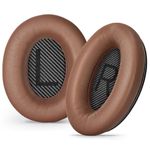 Aurivor Lambskin Leather Replacement Ear Pads Earpads for Bose QuietComfort QC 2 15 25 35 Ear Cushion for QC2 QC15 QC25 QC35 SoundLink SoundTrue Around-Ear II AE2 (Brown)