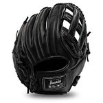 Franklin Sports Baseball Fielding Glove - Men's Adult and Youth Baseball Glove - CTZ5000 Black Cowhide Outfield Glove - 12.5" H-Web for Outfielders