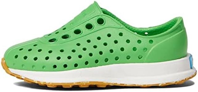 Native Shoes Unisex-Child Robbie (Toddler) Sneaker, Grasshopper Green/Shell White/Mash Speckle Rubber, 8 Toddler