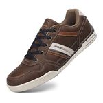 TARELO Trainers Men's Shoes Classic Sneaker Brown 9