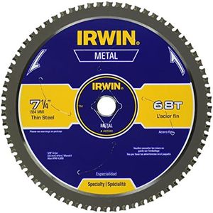 Irwin Tools IRWIN 7-1/4-Inch Metal Cutting Circular Saw Blade, 68-Tooth (4935560)