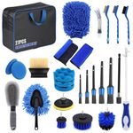 GOYOXOKY Car Cleaning Kit 27Pcs, Car Washing Kit Interior & Exterior With Bag, Car Detailing Kit for Car Motorcycle Bike Cleaning Interior, Exterior, Wheels, Dashboard, Vents, Car Care Gift Set