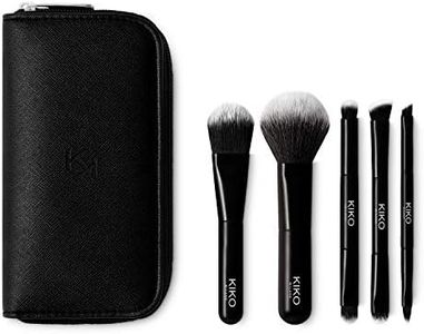 KIKO Milano Travel Brush Set | Travel Pouch With 5 Professional Brushes