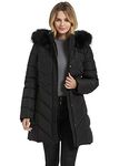 BINACL Women's Winter Warm Thicken Long Outwear Pockets Coat Parka Jacket XS-XXL, Black, Medium