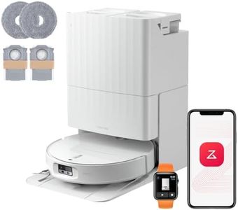 roborock Qrevo Edge 2 Set Saugroboter mit Wischfunktion&Hebarem Wischmopp, 25.000 Pa, Anti-Tangle, ultraflach 7,98 cm, 80 °C Heißwasser-Moppwäsche, FlexiArm-Technologie, AI-Hinderniserkennung(Weiß)