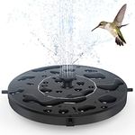 GOLDFLOWER Solar Fountain, Floating Solar Powered Water Fountain Pump for Bird Bath, Garden, Pond, Pool, Outdoor Fountain (1.4W)