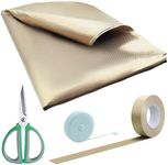 Royxen Faraday Fabric, 108" L x 43" W Military Grade Protection Includes Fabric + 200" L Faraday Tape, Faraday Cage, Faraday Cloth