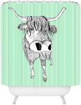 Casey Rogers Bassett Shower Curtain, Shaggy Head, 69" x 72"