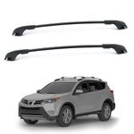 220Lbs Roof Rack Cross Bars for 2013-2018 Rav4 with Side Rails, Aluminum Crossbars for Rooftop Cargo Carrier Canoe Kayak Snowboards Bicycle