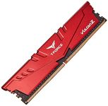 TeamGroup T-Force Vulcan Z 16GB 3200MHz (3200MT/s) CL16 Red DDR4 UDIMM Desktop Gaming Memory, Metal Heatsink, Supports XMP 2.0, Compatible with Intel/AMD CPU, High Performance, Low Latency RAM Module