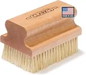 CLARK'S Large Scrub Brush - Cast Iron Cleaner Brush - for Cast Iron - Cutting Boards - Butcher Blocks - Dishes - Countertops - Wood Surfaces - Made in USA - Cleaning Brush Wood - Wood Dish Brush