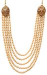 Geetanjali OneStoreIndia Men's Handmade Pearl Stone & Studded American Diamond Necklace Jewellery (DM - 7922)