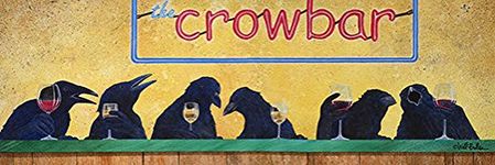 Crow Bar Novelty Sign | Indoor/Outdoor | Funny Home Décor for Garages, Living Rooms, Bedroom, Offices | SignMission Personalized Gift Wall Plaque Decoration