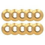 Wood Grip 10 Pack - Swimming Pool Cover Brass Anchor Collar/Beauty Ring