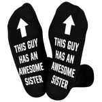 Moyel Gifts for Brother Funny Socks for Men Brother Gifts from Sister Cool Christmas Birthday Gifts for Brother Adult Funny Rakhi Gifts for Brother