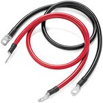 Spartan Power 4 AWG or 25 mm² 0.61 Meters Battery Lead Cable Set with M8 Ring Terminals