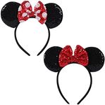 ZYTJ 2 Pcs Mouse Ears Headbands,Shi