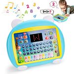 1-2-3 Year Old Girl Boy Gifts-Toddlers Learning Toys for 2-5 Year Old Girls Boys Birthday Presents Gift for Kids Boy Age 1-2-3-4 Year Old Toddler Tablet Interactive Educational Toy Laptop for Kid Game