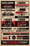 Pyramid America Fight Club Rules Typography Cool Wall Decor Art Print Poster 60x90