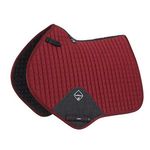 LeMieux Close Contact Cotton Square Saddle Pad - English Saddle Pads for Horses - Equestrian Riding Equipment and Accessories (Burgundy - Large)