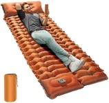 OGERY Sleeping Pad, 4" Extra-Thick Camping Sleeping Pad with Pillow and Built-in Foot Pump, Self Inflating Air Mattress Mat for Camping Backpacking Hiking Traveling Tent