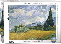 EuroGraphics Wheat Field with Cypresses by Vincent Van Gogh Puzzle (1000 Piece)