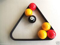 Homegames Pub Pool Table Ball Triangle UK 2" Inch Billiard Size