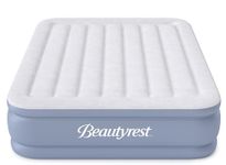 Simmons Beautyrest Hi-Loft Inflatable Air Mattress: Raised-Profile Air Bed with External Pump, Full