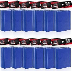 Trading Card Sleeves,Top Loaders Card Protection for Baseball Cards, Matte Card Sleeves Fit for Yugioh,Football,Magic,Sports Cards (Blue, 1200)