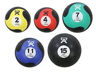 CanDo 081629401 Rubber Medicine Balls, Set of Five: 2, 4, 7, Shape, (Pack of 5)