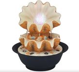 Lesser & Pavey Indoor Fountain, Seashell Water Feature, One Size