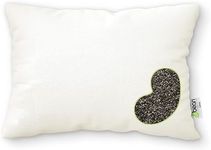 WheatDreamz Travel/Toddler Pillow - 13" x 18" - Cotton Zippered Shell with Organic Buckwheat Hull Filling - Made in USA