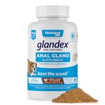 Glandex Dog & Cat Anal Gland Fiber Supplement Powder with Pumpkin & Digestive Enzymes – Vet Recommended Healthy Bowels & Digestion - Boot The Scoot (Pork Liver, 155g)