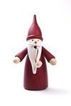 Seiffener Volkskunst Incense Smoker Erzgebirge Gnome | 16 cm | Ore Mountains Wooden Art Christmas | 12301/1 | Traditional Gnome Red